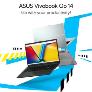 ASUS (Upgraded Version) Vivobook GO 14 E1404GA-NK039W Laptop With 14-Inch Display, Core i3-N305 Processor/8GB RAM/256GB SSD/Intel UMA Graphics/Windows 11 Home / Cool / Cool English/Arabic Cool Silver - Image 8