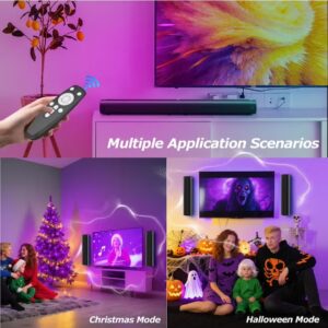 WALALLA 100W RGB Gaming Sound Bar with Dynamic Bass - 3 Color Light Modes, Bluetooth 5.3, Detachable 2-in-1 Design, for PC/TV/Projector (ARC/Opt/AUX) - Image 3