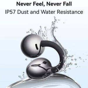 HUAWEI FreeClip 2 Wireless Earphones, Bluetooth Earbuds, Airy C-bridge Design, Adaptive Open-ear Listening, Crystal-clear Calls, 38 Hours Long Battery Life, Compatible with iOS & Android, IP57 With Free Loss Care Black - Image 3