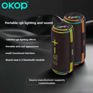 OKOPwireless Bluetoothspeaker Outdoor Portable Heavy Bass Stereo High-power Dual Speaker Subwoofer Camping Party TF USB 블루투스 스피커 - Image 2
