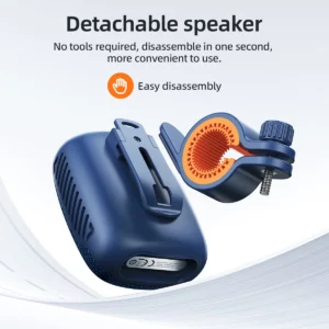 HOCO HC35 Outdoor Riding Bluetooth 5.4 Speaker Wireless Mini Audio Music Player Supports Bluetooth Playback FM TF Card USB Flash - Image 4