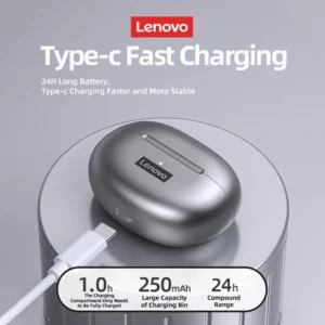 Lenovo LP5 TWS Bluetooth Earbuds Long Battery Life Sports Headphone HiFi Sound Quality Noise Reduction Gaming Earphone With Mic - Image 5