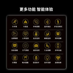 Hot SellingNORTH EDGE Smart Wearable Watch Round Bluetooth Step Counting Alarm Clock Reminder Exercise Sleep Blood Bluetooth Ca - Image 3