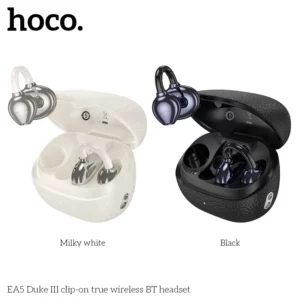 HOCO EA5 Bluetooth Headset 5.3 Wireless Bone Conduction Headphones Clip Ear Music Noise Canceling HD Call Sports Gaming Earphone - Image 8