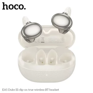 HOCO EA5 Bluetooth Headset 5.3 Wireless Bone Conduction Headphones Clip Ear Music Noise Canceling HD Call Sports Gaming Earphone - Image 6