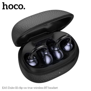 HOCO EA5 Bluetooth Headset 5.3 Wireless Bone Conduction Headphones Clip Ear Music Noise Canceling HD Call Sports Gaming Earphone - Image 5