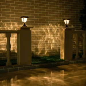 Outdoor Solar LED Post Lamp IP55 Waterproof Garden Fence Light Yard Pillar Lights Gate Fence Wall Courtyard Cottage Solar Lamp - Image 5
