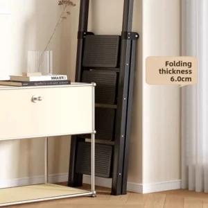 ‌Heavy Duty Folding Ladder - Multi-Purpose Step Stool, Thickened A-Frame Ladder, Indoor Home Utility Ladder, Compact Space Saver - Image 6