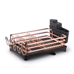 Multifunctional Aluminum Kitchen Drying Dish Rack,Sink Drain Knives Holder,Cutlery Storage Box,Plate and Bowl Organizer,Accessor - Image 1