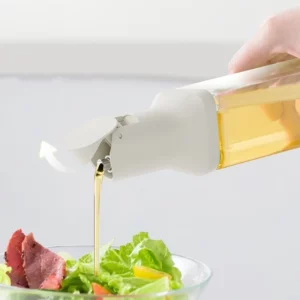 500ml Glass Oil Bottle Opening And Closing Olive Oil Condiment Container Household Kitchen Square Leak-Proof Dispenser Bottle - Image 5