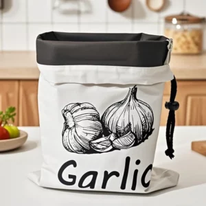 Garlic Onion Fruit Drawstring Bags with Releasing Buckle Zipper for Kitchen Vegetable Classification Storage Non-Woven Bags Drop - Image 2