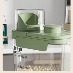 Kitchen Cereal Storage Container Transparent Food Storage Boxes Multi-Purpose Oatmeal Cereal Noodle Flour Storage Container Home - Image 4
