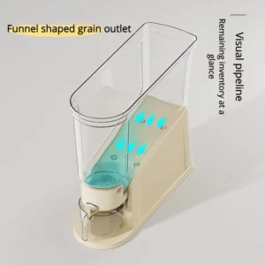 Kitchen Airtight Grain Dispenser Large Capacity Rice Storage Dispenser Container10kg 5kg Transparent Grain Storage Bin - Image 3