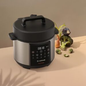 nutricook Smart Pot Essentials 900W, 4L, 7 In 1 Electric Pressure Cooker, Slow Cooker,Rice Cooker, Steamer, Sauté Pot & More, 11 Smart Programs, 2-Year Warranty 4 L 900 W NC-SP150 Silver/ Black - Image 4
