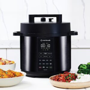 nutricook Electric Pressure Cooker, 6 Liters, Smart Pot 2,9 In 1 Rice Cooker, Slow Cooker, Steamer, Sauté Pot, Yogurt Maker & More, 12 Smart Programs With New Smart Lid, 2 Years Warranty 6 L 1000 W NC-SP204K Black - Image 8