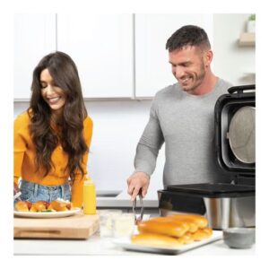 nutricook Smart Air Fryer Grill XL digital 8.5 Liters, with Built in Thermometer, Grill, Air Fry, Roast, Bake, Dehydrate & Reheat, 2 Years limited Warranty 6 L 1760 W NC-AFG960 Black/ Silver - Image 3