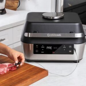 nutricook Smart Air Fryer Grill XL digital 8.5 Liters, with Built in Thermometer, Grill, Air Fry, Roast, Bake, Dehydrate & Reheat, 2 Years limited Warranty 6 L 1760 W NC-AFG960 Black/ Silver - Image 4