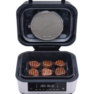 nutricook Smart Air Fryer Grill XL digital 8.5 Liters, with Built in Thermometer, Grill, Air Fry, Roast, Bake, Dehydrate & Reheat, 2 Years limited Warranty 6 L 1760 W NC-AFG960 Black/ Silver - Image 7