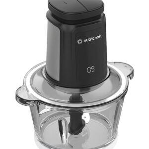nutricook Multi-Purpose Glass Chopper & Mincer, 500W, 2+2L with 4 SS Blade detachable System, Easy to Clean, Pulse Speed for Precision, Ice Crushing, Anti Slip Ring 2 L 500 W NC-CH2000 Black - Image 8
