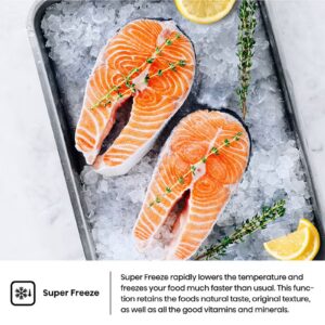 Hisense Gross 869L/Net 637L Side By Side Refrigerator Fridge RS3N668SMI3, Non Plumbed Water Despenser, Multi Air Flow, Super Freeze, Super Cool, Dual Temp Control Zone, Durable Inverter RS3N668SMI3 Silver - Image 5