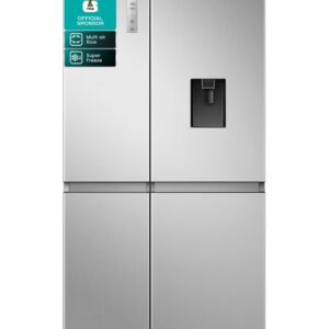 Hisense Gross 869L/Net 637L Side By Side Refrigerator Fridge RS3N668SMI3, Non Plumbed Water Despenser, Multi Air Flow, Super Freeze, Super Cool, Dual Temp Control Zone, Durable Inverter RS3N668SMI3 Silver - Image 11