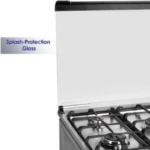 SUPER GENERAL 5 Burner Gas Cooker 90 x 60 Cm, Gas Oven With Thermostat, Rotisserie, Full Safety, Auto Ignition SGC901FS Silver/Black - Image 6