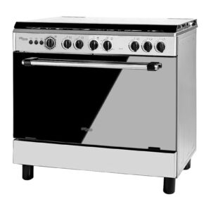 SUPER GENERAL 5 Burner Gas Cooker 90 x 60 Cm, Gas Oven With Thermostat, Rotisserie, Full Safety, Auto Ignition SGC901FS Silver/Black - Image 9