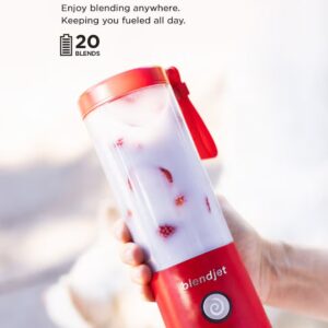 blendjet V2 Portable Blender Smoothie Maker, Personal Blender, Fruit Blender, Leak Proof Juicer, BPA-Free 475ml 200W Sports Bottle, USB-C Rechargeable, Ice Crusher With Stainless Steel Blades 475 ml 200 W BJ-V2X-Red Red - Image 7