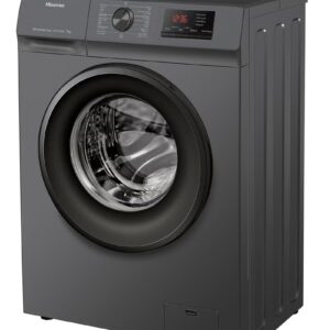 Hisense 7Kg Front Loading Washing Machine, 1200RPM, 15 Wash Programs, Steam Wash, Quick Wash, Drum Clean, Delay End, Self-Diagnostic fault Finding, 7 kg WFVB7012MT Titanium - Image 6