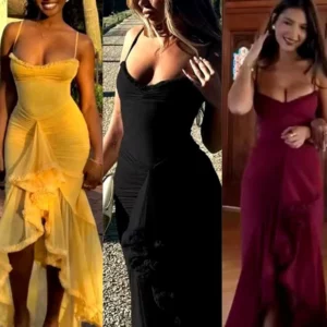 Summer Dresses Women Backless Elegant Ladies Sexy Long Summer Dress with Short Sleeves Skinny Thin Strap Dress Pleated - Image 7