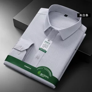 New Quality Anti-Wrinkle Men Shirt Long Sleeves Dress Shirts For Men Slim Fit Camisa Social Business White Office Shirt 4XL 5XL - Image 4