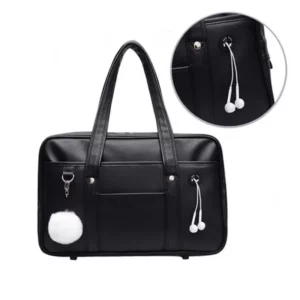 Japanese Casual PU Shoulder Bag Junior High School Students School Bag Handbag Anime Uniform Bag Tote Bags for Women Bolsos - Image 3