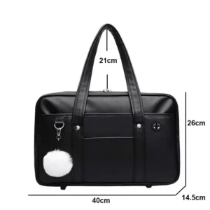 Japanese Casual PU Shoulder Bag Junior High School Students School Bag Handbag Anime Uniform Bag Tote Bags for Women Bolsos - Image 4