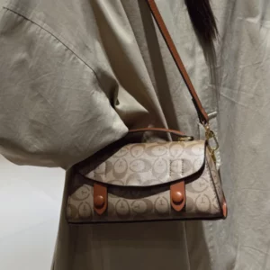 High-end small handbag for women, 2025 new style, fashionable and retro Boston bag, with elegant print, single shoulder crossbod - Image 4