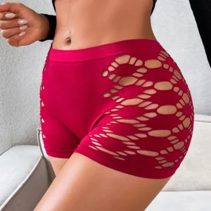 1pcs Hollow Out Sexy Women Popular Women's Boxer Underwear Lady Comfortable Safety Pants Sports Female Hipster Boyshort Panties - Image 5