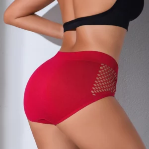 1pcs Mid Waist Solid Seamless Women Panties Underwear Breathable Comfortable Female Underpants Lingerie Hot Sale Lady Briefs - Image 4