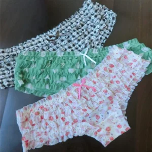 Sweet Woman Panties Cake Layer Lace Briefs Polka Dot Flower Pattern Mesh Breathable Cozy Underpant Female Low Waist Panties - Image 3