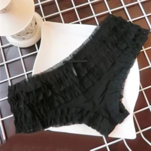Sweet Woman Panties Cake Layer Lace Briefs Polka Dot Flower Pattern Mesh Breathable Cozy Underpant Female Low Waist Panties - Image 5