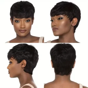 Short Bob Straight Human Hair Wigs Natural Color Brazilian Remy Hair Pixie Cut Wig Cheap Human Hair Wig For Black Women Misney - Image 4