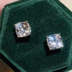 Huitan Women Crystal Cubic Zirconia Stud Earrings High-quality Fashion Versatile Female Everyday Earrings Temperament Jewelry - Image 3