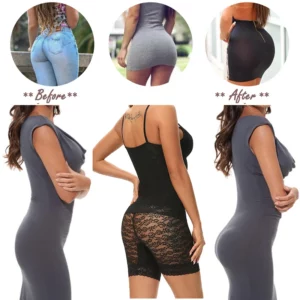 Higher Power Shorts Womens Shapewear High Waisted Body Shaper Waist Trainer Boyshorts Firm Control Panties Lace Fajas - Image 3