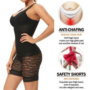 Higher Power Shorts Womens Shapewear High Waisted Body Shaper Waist Trainer Boyshorts Firm Control Panties Lace Fajas - Image 4