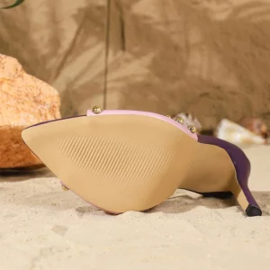 Eilyken Fashion Metal Decoration Pointed Toe Women Slippers Street Style Thin High Heels Stripper Banquet Summer Shoes - Image 6