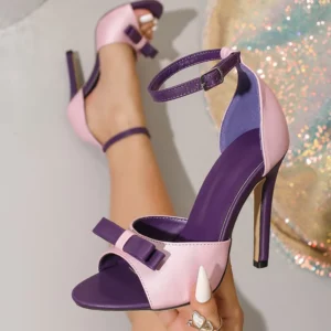 Eilyken New Fashion Peep Toe Woman Sandals Sexy Thin High Heels Buckle Strap Banquet Shoes Summer Zapatos De Mujer - Image 2