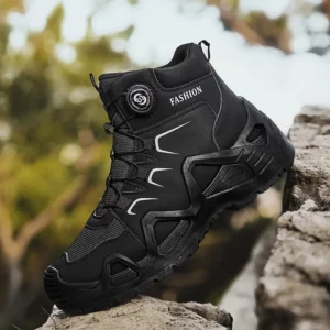 Men Hiking Boots Breathable Outdoor Leisure Stable Walking Sports Shoes Versatile Comfortable Leather Work Travel Trekking Shoes - Image 6