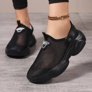 New summer hollow mesh breathable casual shoes for women thin sports shoes for one foot, buzz hoof soft sole women's shoes outdo - Image 7