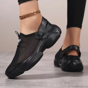 New summer hollow mesh breathable casual shoes for women thin sports shoes for one foot, buzz hoof soft sole women's shoes outdo - Image 6