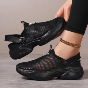 New summer hollow mesh breathable casual shoes for women thin sports shoes for one foot, buzz hoof soft sole women's shoes outdo - Image 4