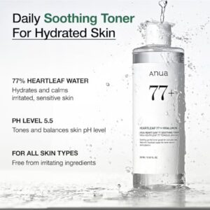 Anua Heartleaf 77% Soothing Toner I pH 5.5 Trouble Care, Calming Skin, Refreshing, Hydrating, Purifying, Cruelty Free, Vegan,(250ml / 8.45 fl.oz.) 250ml - Image 8