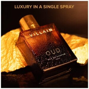 VILLAIN Oud EDP, Long Lasting Perfume for Men, 100ml - Image 3